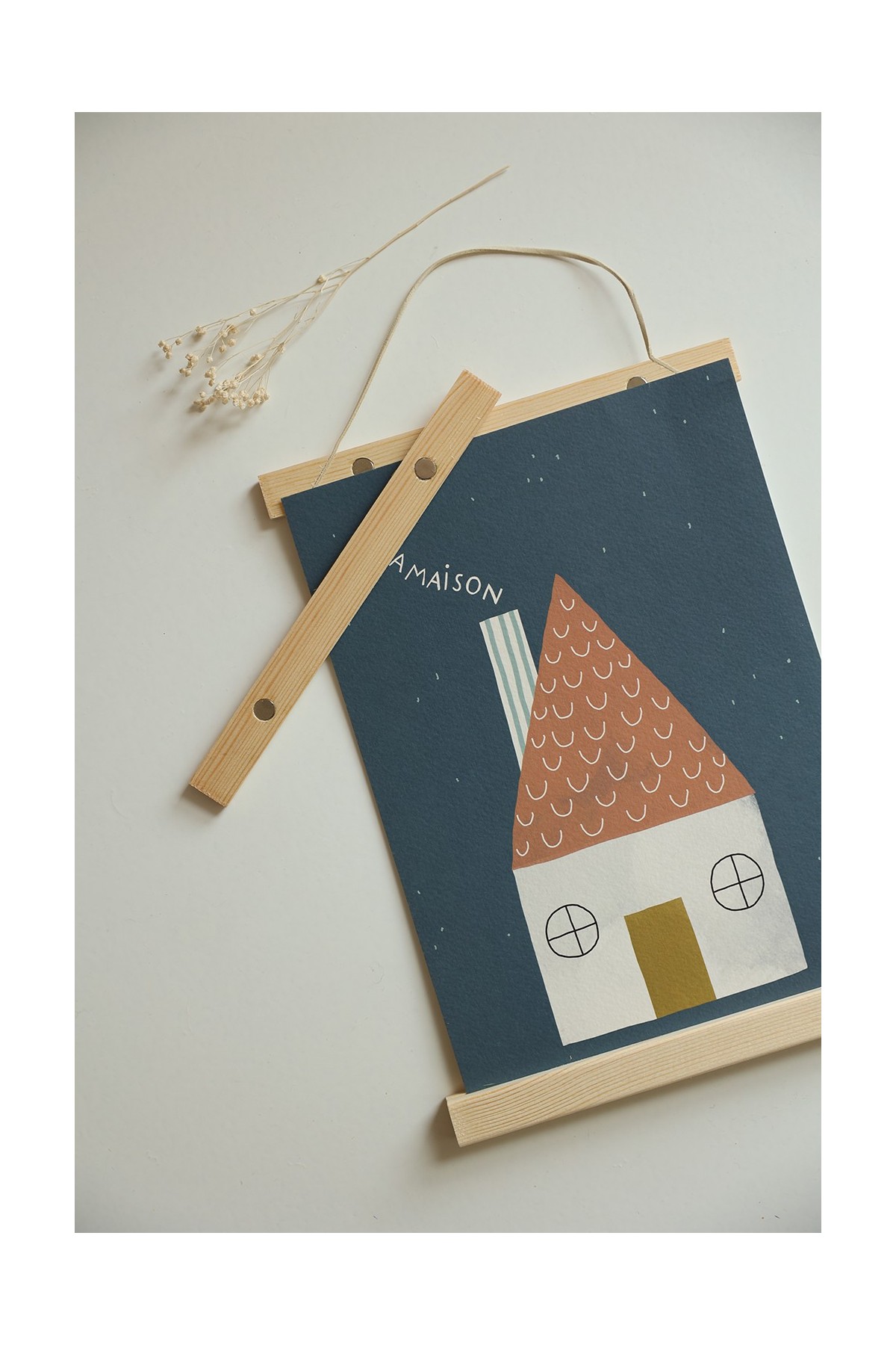 soporte de madera para pósteres - colgador de póster