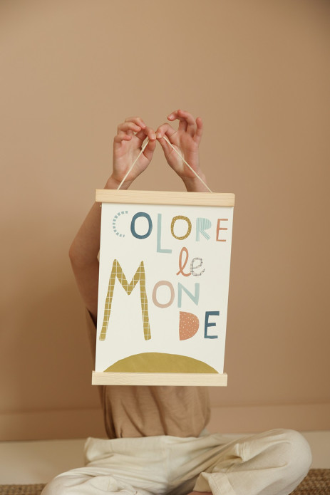 soporte de madera para pósteres - colgador de póster