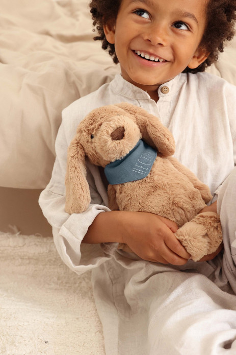 peluche perro suave con pañuelo personalizado