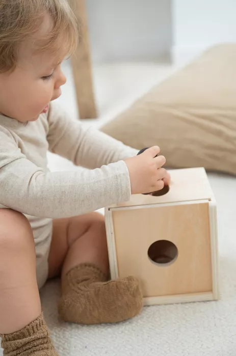 Cube de tri de formes - Jouets en bois