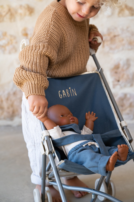 children's solid-colored and personalized stroller for doll baby