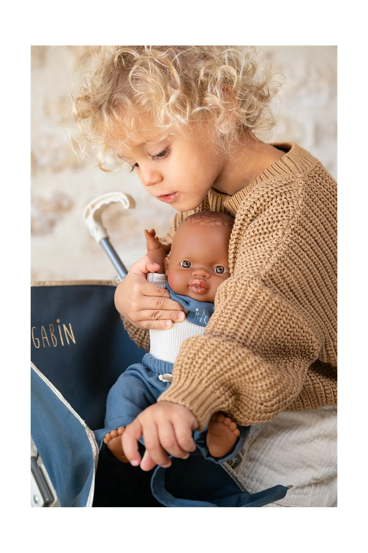 children's solid-colored and personalized stroller for doll baby