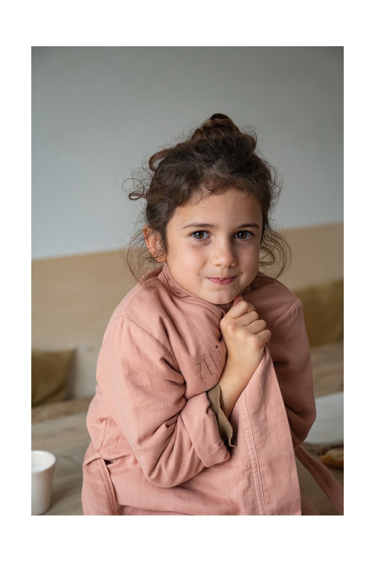 personalized cotton gauze bathrobe for children