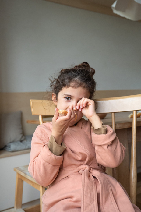 personalized cotton gauze bathrobe for children