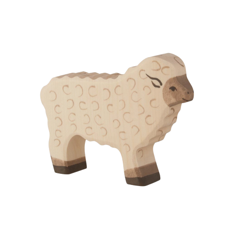 La oveja - Animales de madera