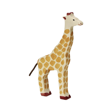 La jirafa - Animales de madera
