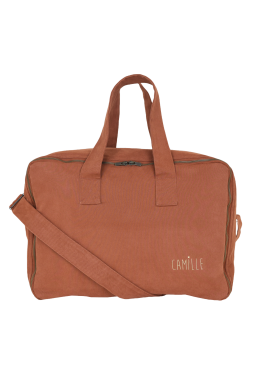 Large cotton suitcase with customizable zip - baby birth gift