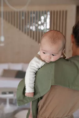 petit lange pour bébé en gaze de coton personnalisé