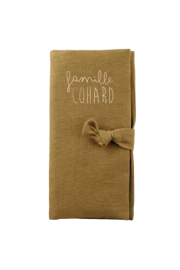 protector de libro de familia personalizado en lino - idea de regalo de boda