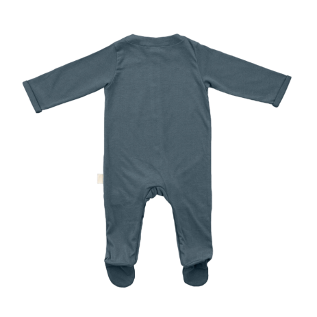 lovely plain organic cotton jersey pajamas for baby with snap buttons