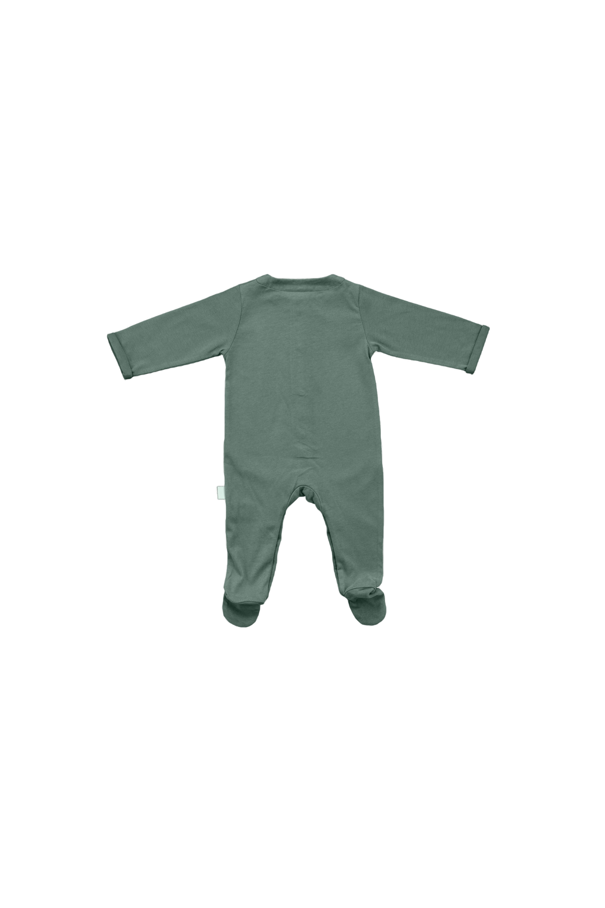 lovely solid-colored organic cotton jersey pajamas for baby with snap buttons