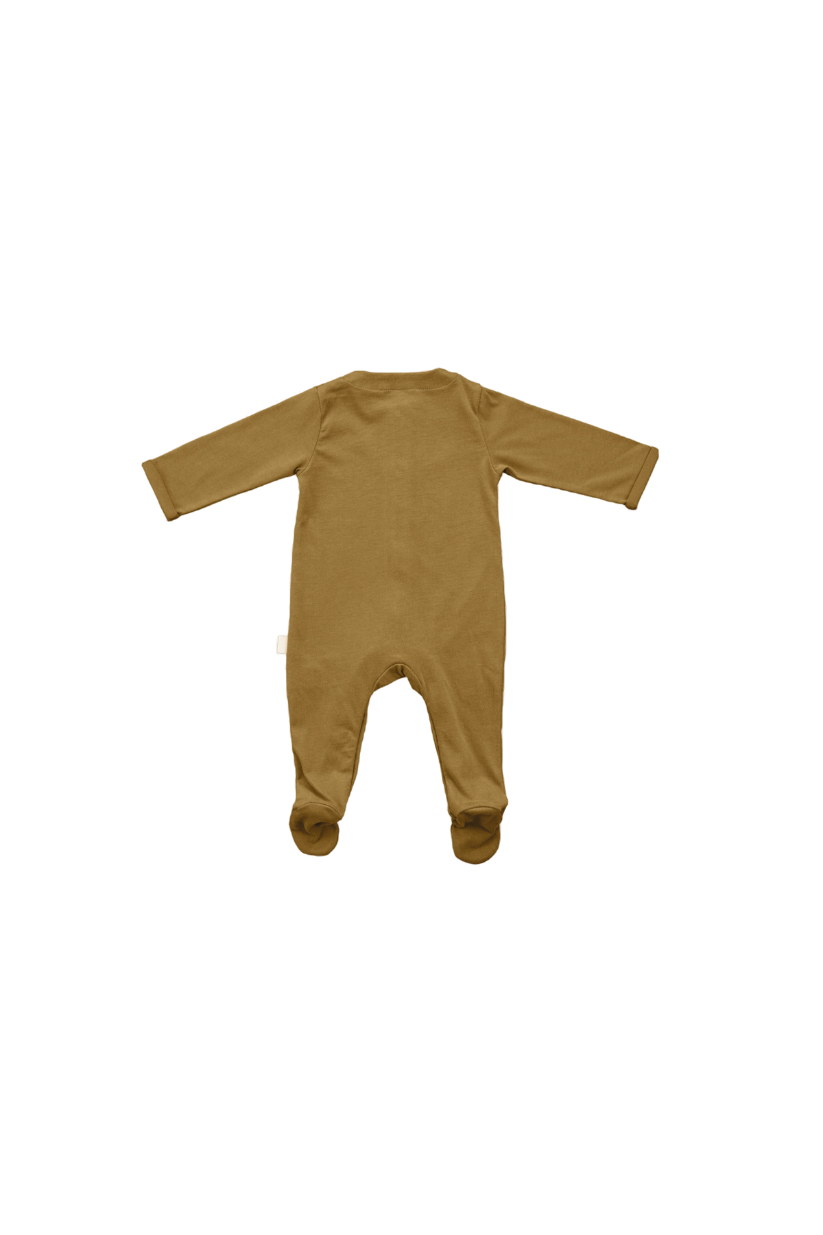 bonito pijama liso en jersey de algodón orgánico para bebé con botones de presión