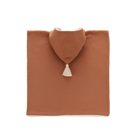 personalized plain cotton swaddle poncho for children