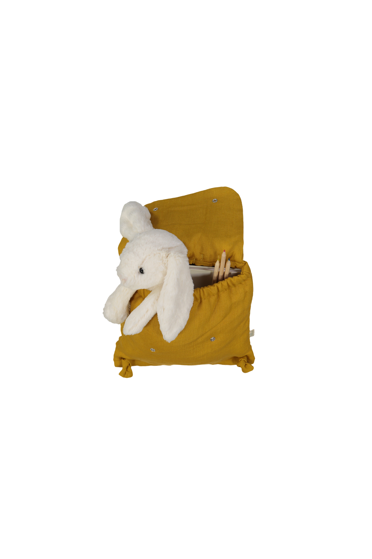 petit sac à dos en lin personnalisé bébé cadeau de naissance personnalisé