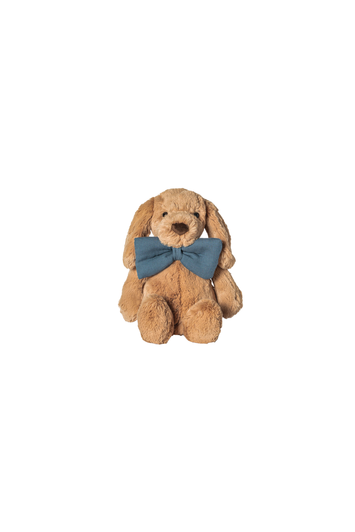 peluche perro muy suave con pajarita