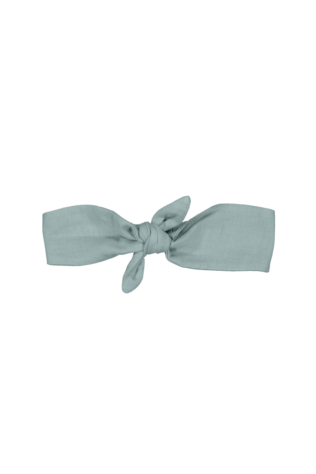 Pretty cotton gauze headband with a solid-color, adjustable bow for babies and little girls