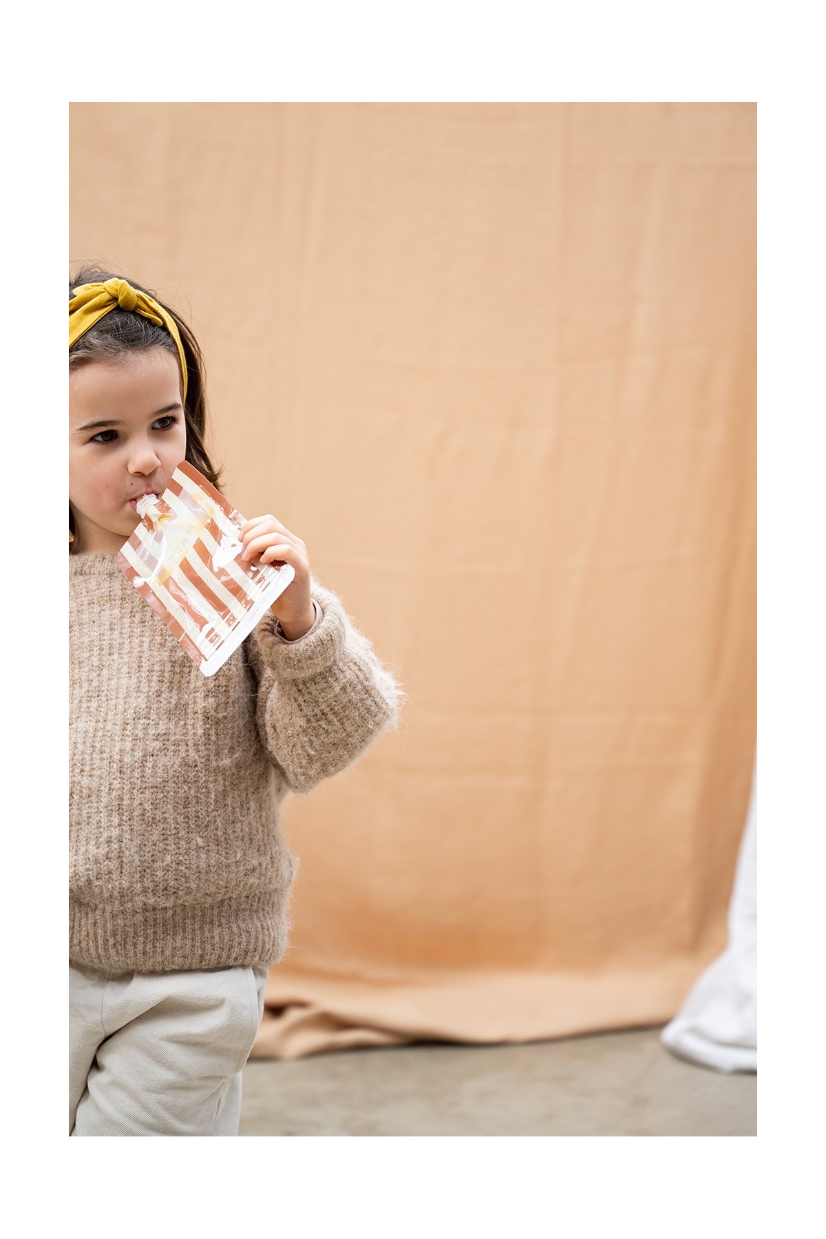 washable and reusable baby food pouch