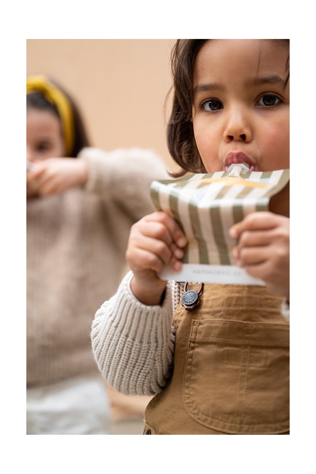 washable and reusable baby food pouch