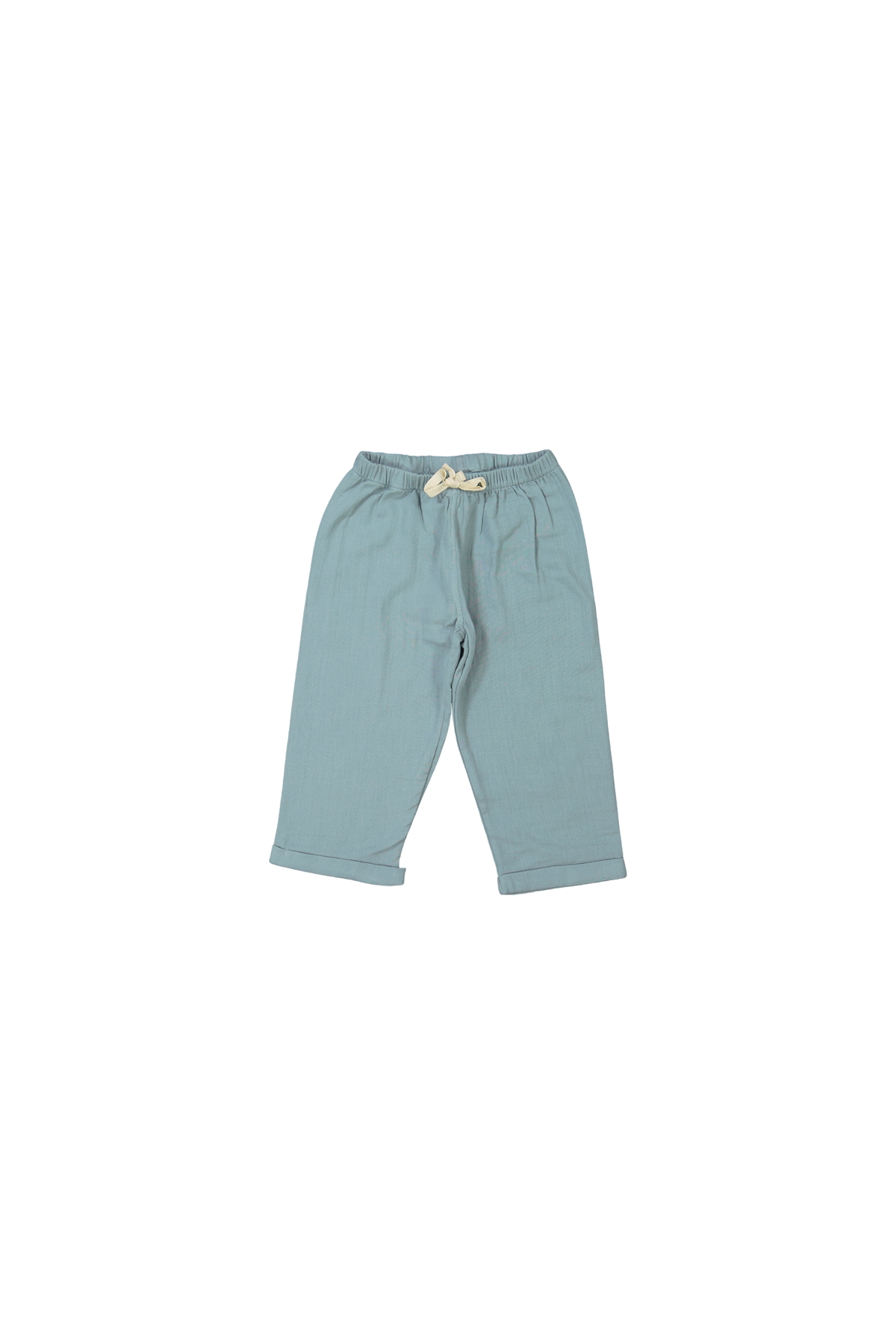 pijama infantil de dos piezas en gasa de algodón orgánico con botones de madera