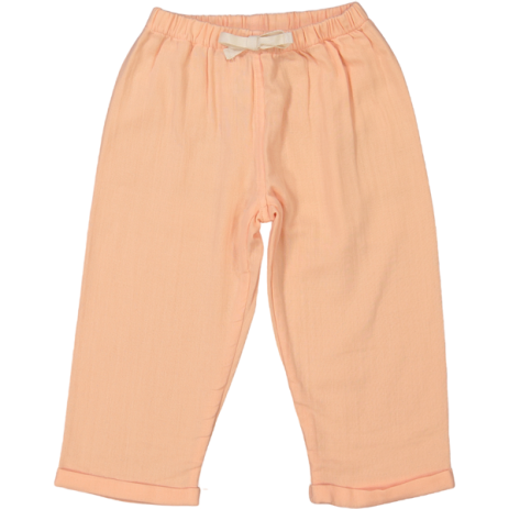 pijama infantil de dos piezas en gasa de algodón orgánico con botones de madera