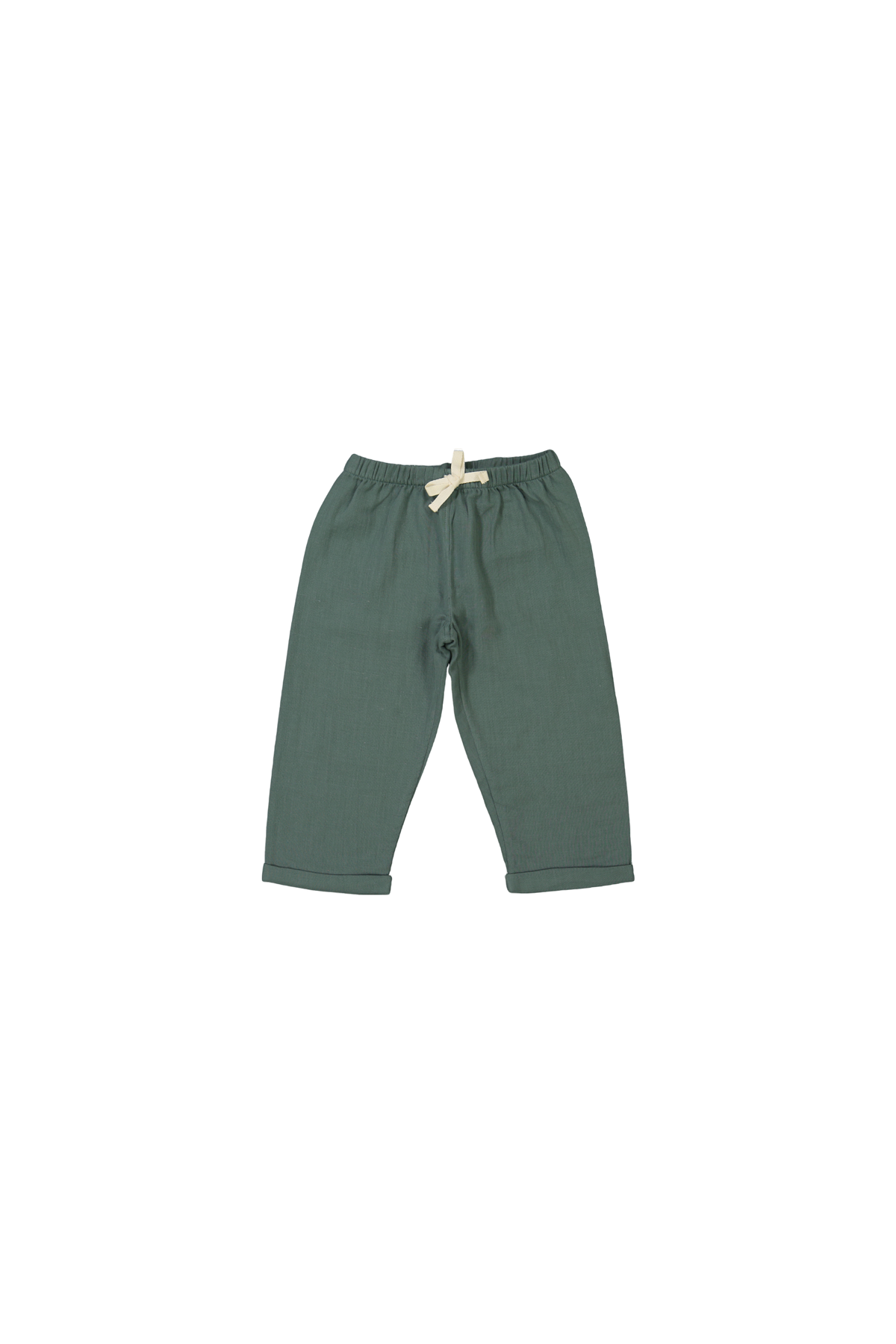 pijama infantil de dos piezas en gasa de algodón orgánico con botones de madera