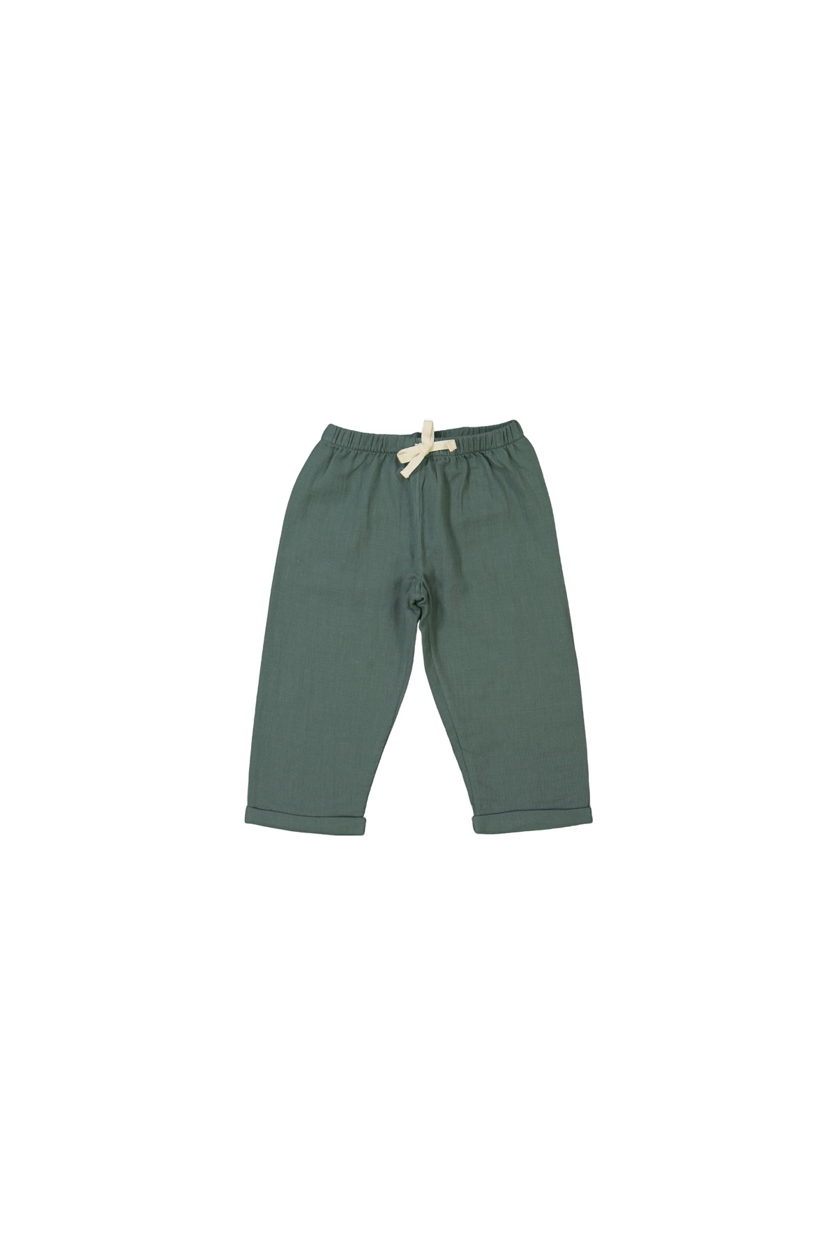two-piece children's pajamas in organic cotton gauze with wooden buttons