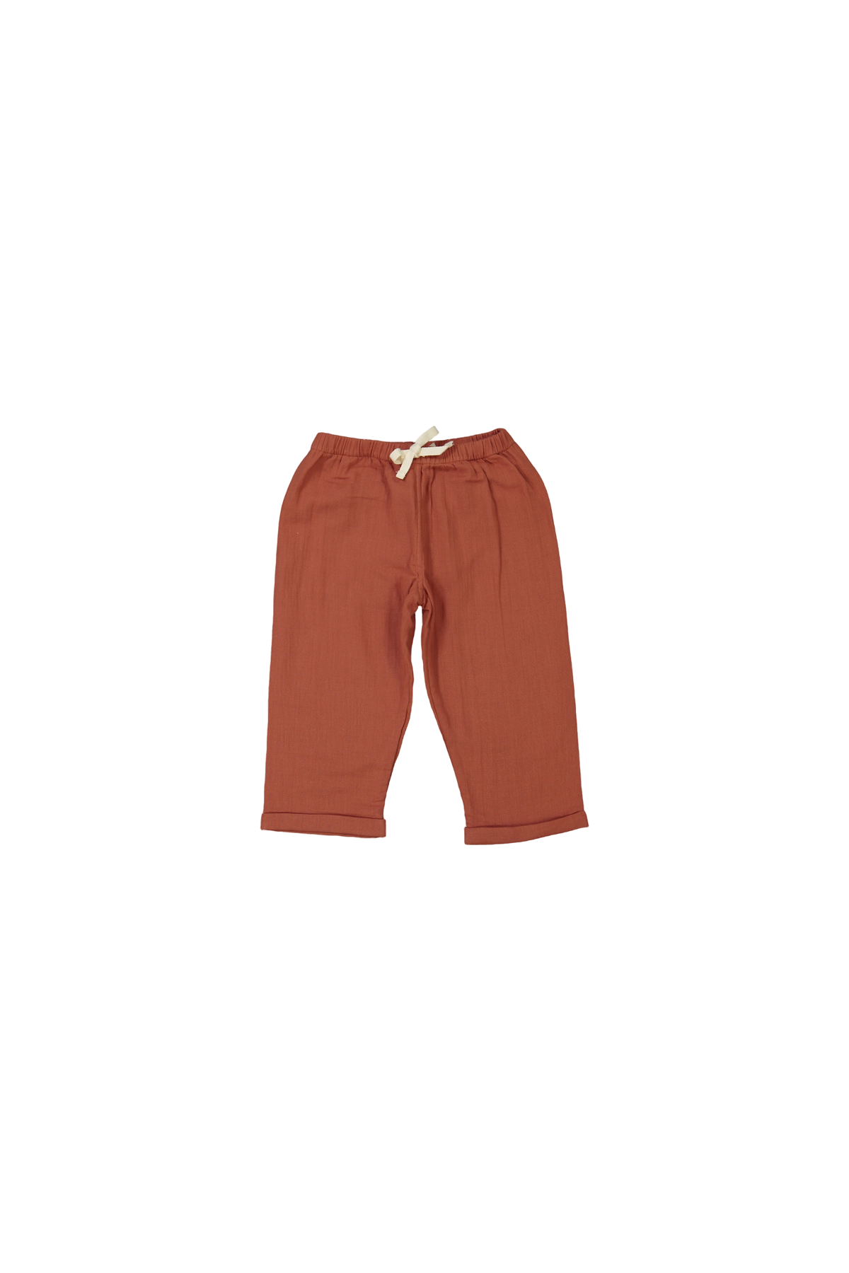 pijama infantil de dos piezas en gasa de algodón orgánico con botones de madera