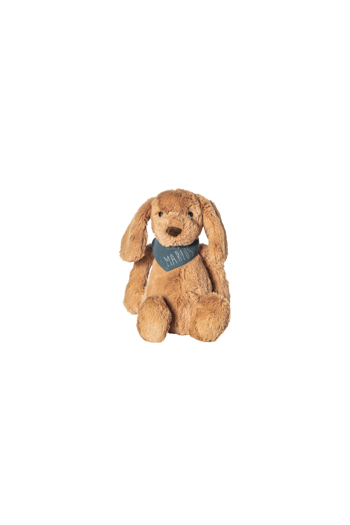 peluche muñeco perro suave con pañuelo personalizado
