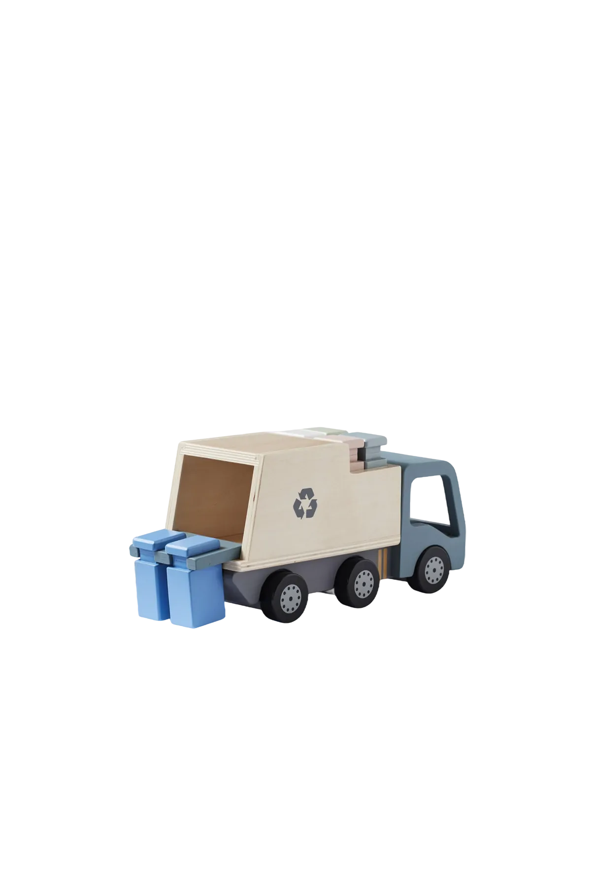 Camion poubelle en bois