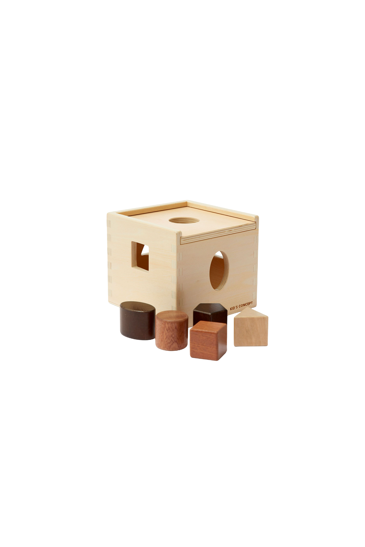 Cubo clasificador de formas - Juguetes de madera