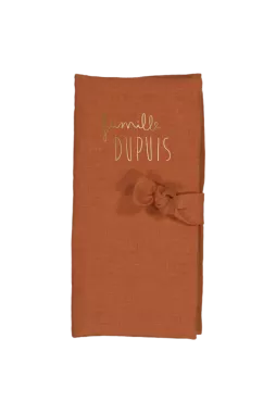 protector de libreta familiar personalizado en lino - idea de regalo de boda