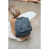Personalised linen backpack