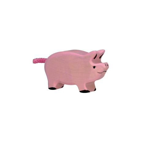 El cerdito - Animales de madera