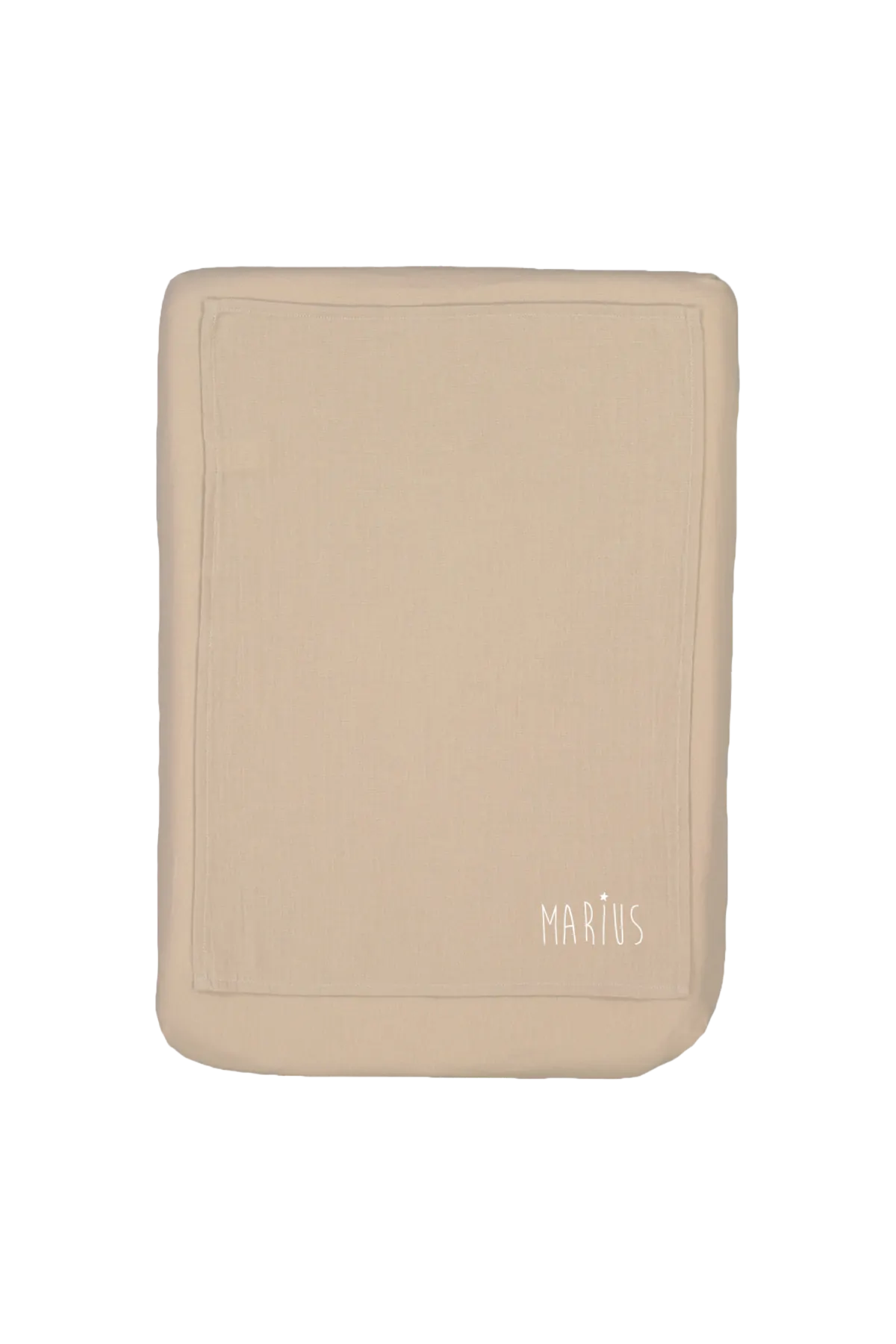 removable plain cover for changing mat, personalizable
