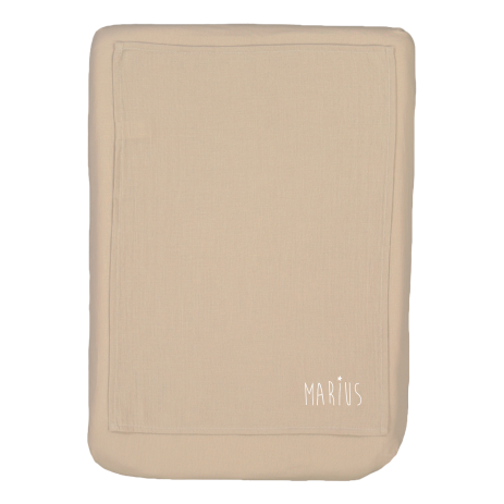 removable plain cover for changing mat, personalizable