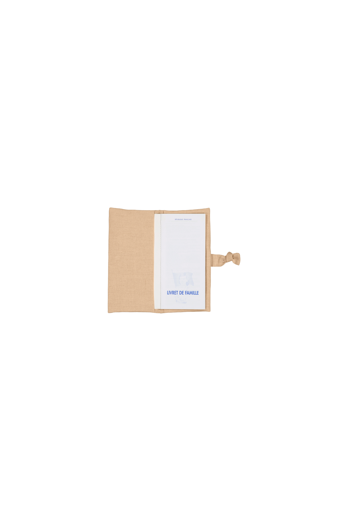protector de libreta de familia personalizado en lino - idea de regalo de boda