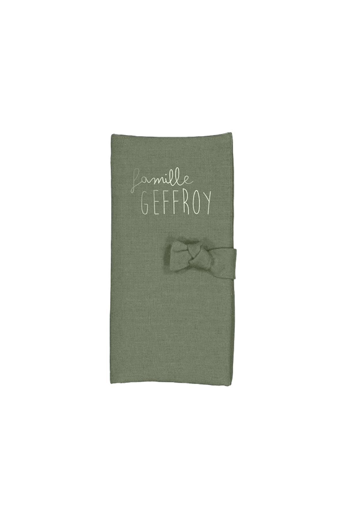 protector de libreta de familia personalizado en lino - idea de regalo de boda