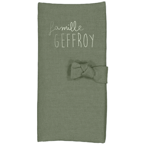 protector de libreta de familia personalizado en lino - idea de regalo de boda