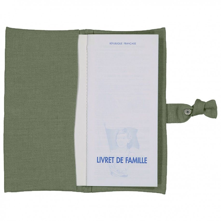 protector de libreta de familia personalizado en lino - idea de regalo de boda
