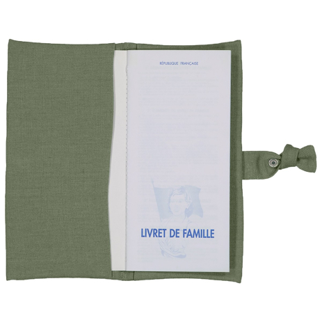 protector de libreta de familia personalizado en lino - idea de regalo de boda