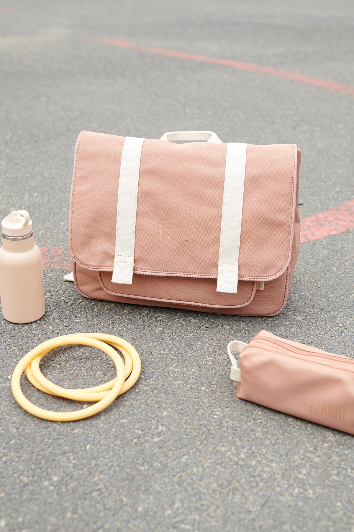 solid elementary school satchel - rigid and customizable