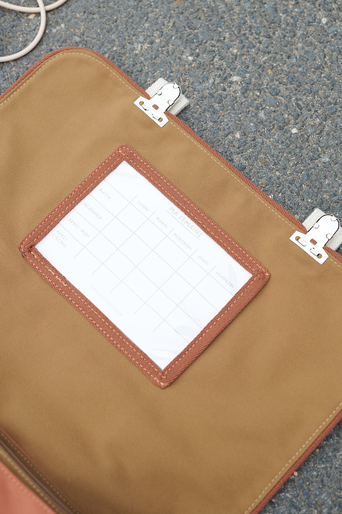 solid elementary school satchel - rigid and customizable