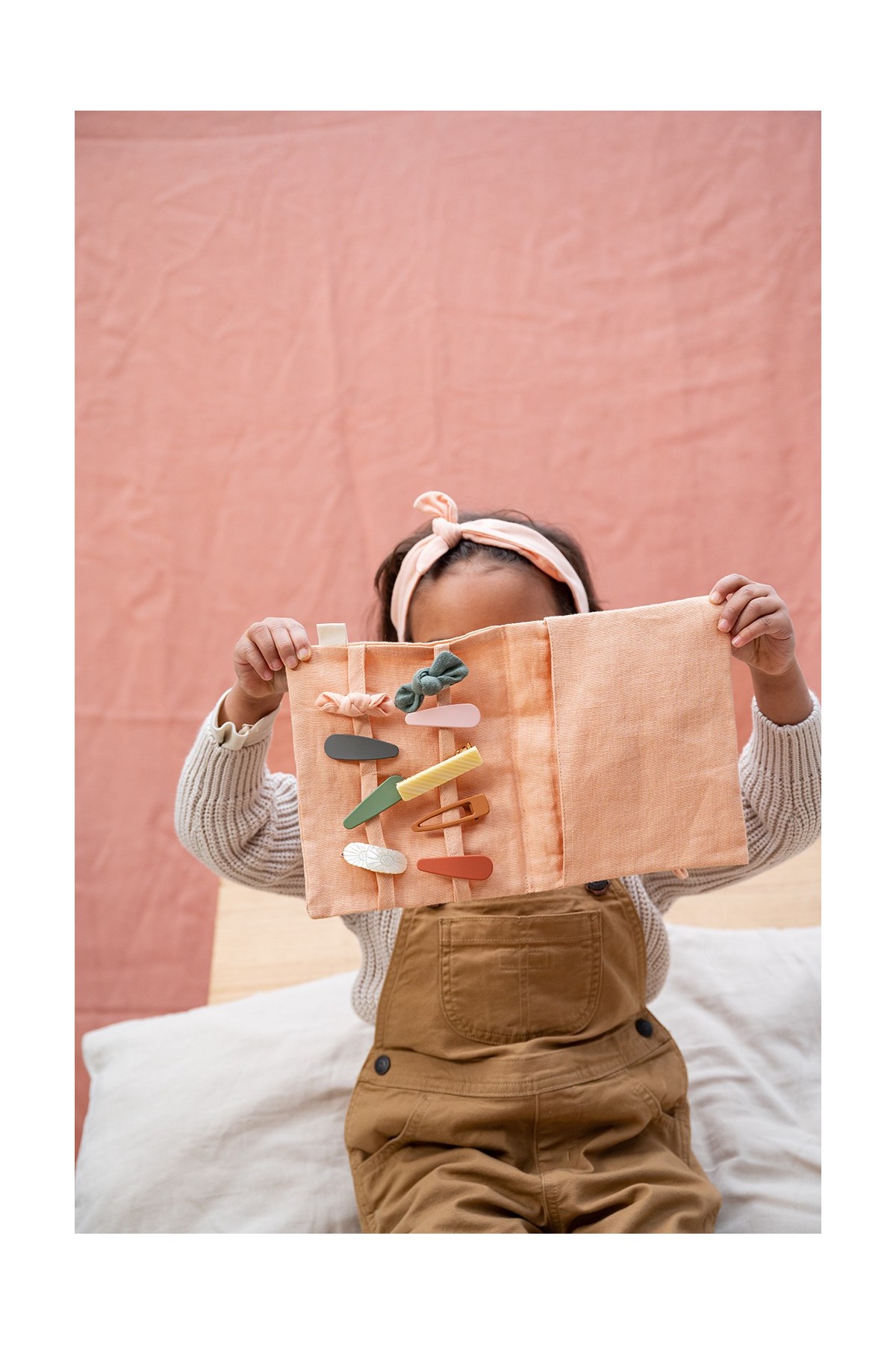 jolies barrettes plates en métal pour petites filles