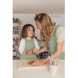 Tablier de cuisine pour enfant en lin lavé