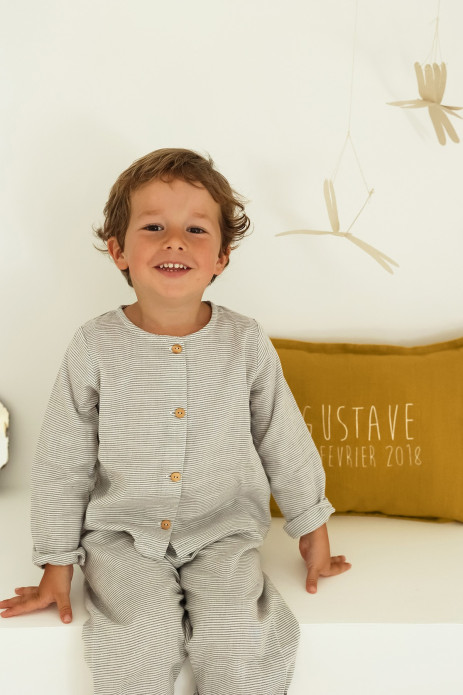 bonito cojín liso rectangular de lino personalizable - decoración salón dormitorio