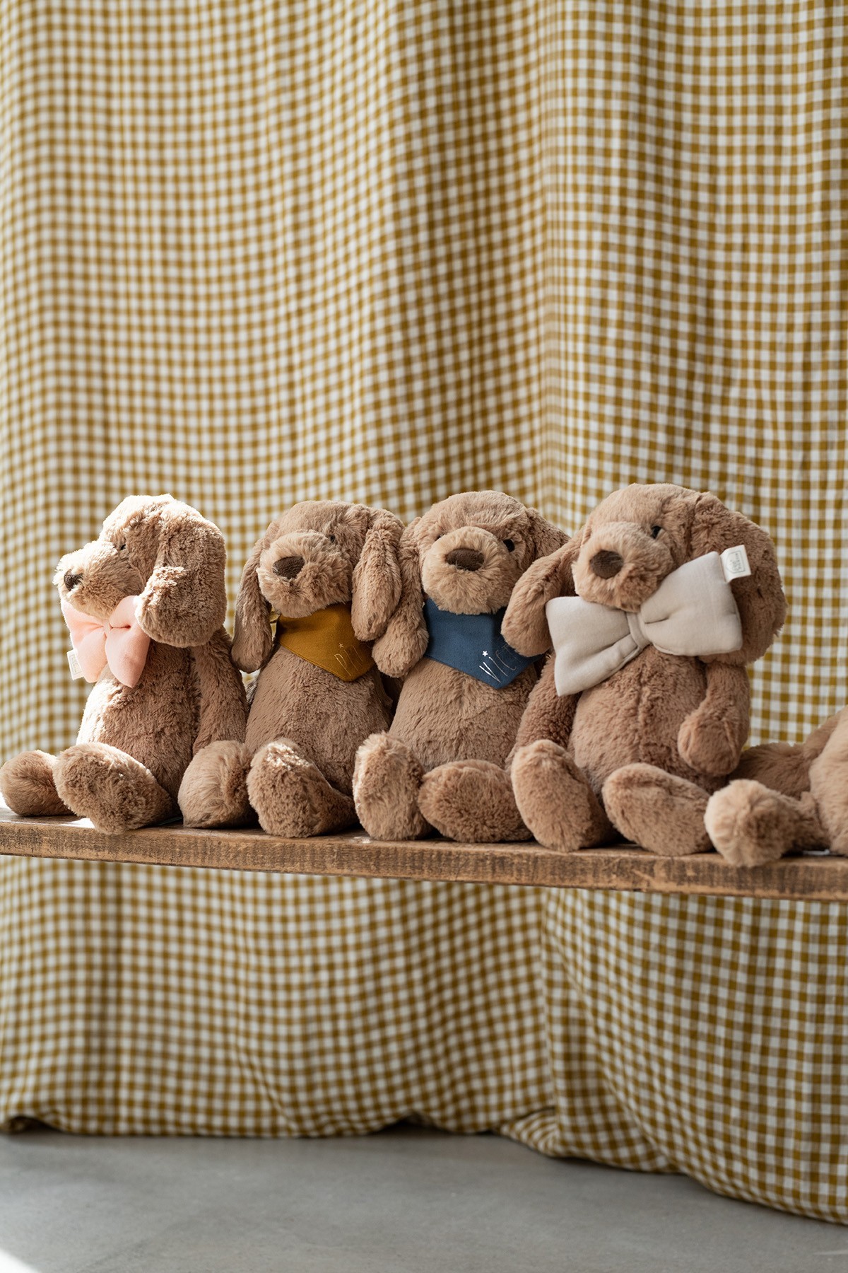soft plush dog comforter with bow tie
