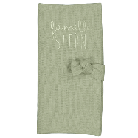 protector de libreta familiar personalizado en lino - idea de regalo de boda