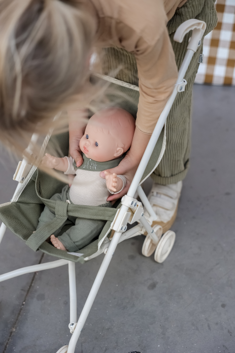 cochecito de niño liso y personalizado para muñeca bebé