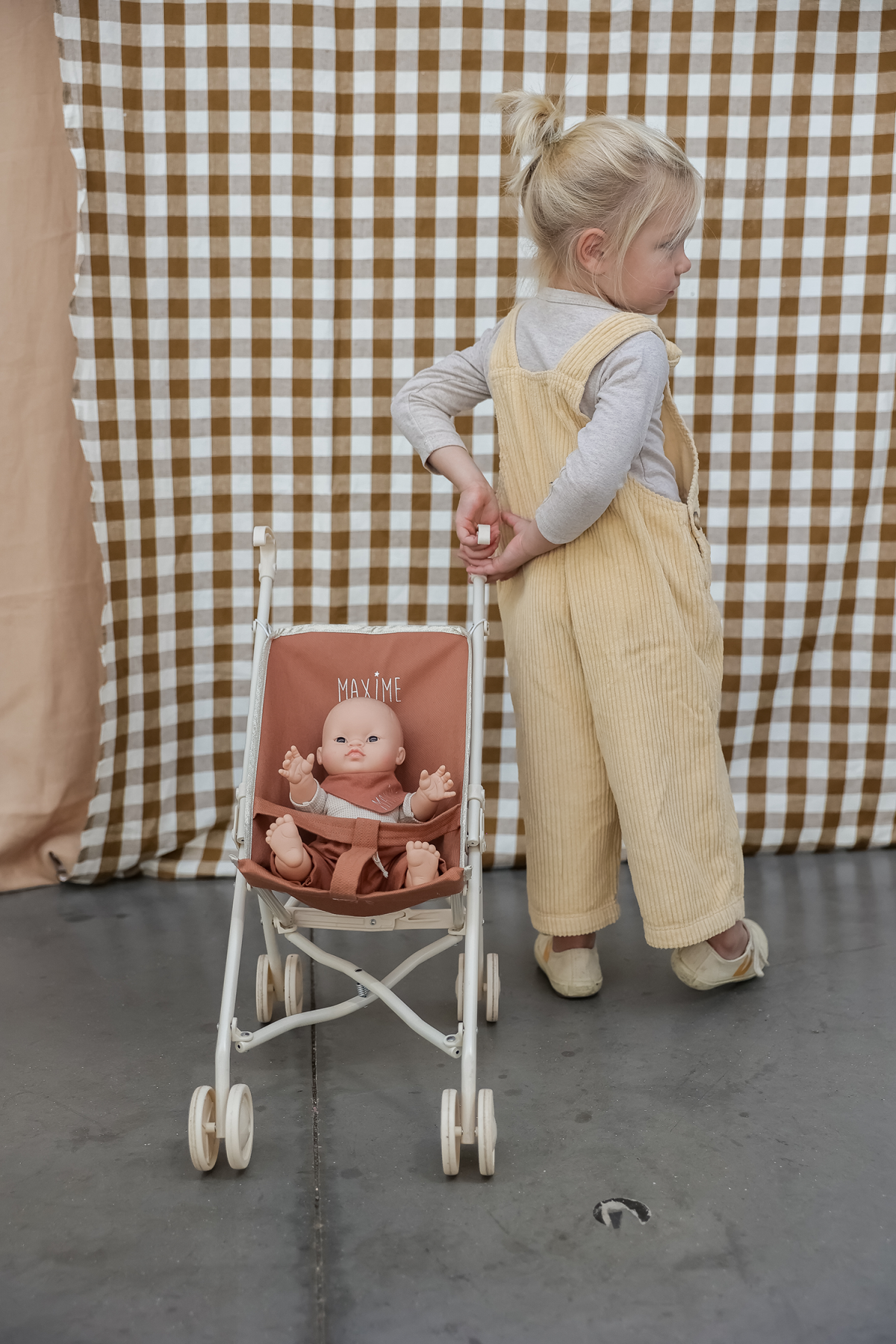 cochecito de niño liso y personalizado para muñeca bebé