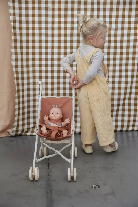 cochecito de niño liso y personalizado para muñeca bebé